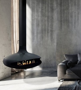 Elegante Caminetto Sospeso a Soffitto <span class=keywords><strong>per</strong></span> Arredamento di Ville e Appartamenti con <span class=keywords><strong>Bruciatore</strong></span> a <span class=keywords><strong>Bioetanolo</strong></span> Reale - Product Image 6