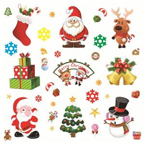 Autocollants de fenêtre de Noël en promotion, imprimés UV, résistants aux déchirures et imperméables pour la décoration intérieure - Product Image 1