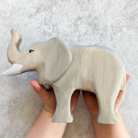 Jouet en bois en forme d'éléphant, jouet éducatif préscolaire pour enfants, jouet animal pour enfants, jouets Montessori, test EN71 ASTME CPC