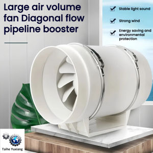 3 "/4"/5 "/6"/8 "/10"/12 "ABS banyo havalandırma kanalı güçlendirici boru ticari mutfak çıkarıcı egzoz fanı 10 inç - Product Image 4