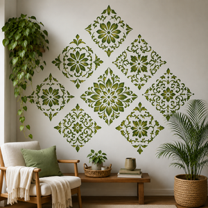 Plantillas Personalizadas de Fábrica, Corte Láser, Mandala de Flores, Plantilla de Dibujo de Plástico - Product Image 4