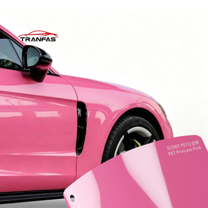 Pellicola Vinilica Premium PET Rosa <span class=keywords><strong>Principessa</strong></span> Lucida Autoriparante Antigraffio con Rilascio d'Aria per Cambio Colore Auto - Product Image 4