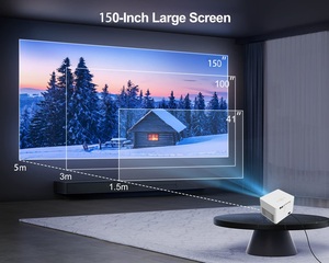 Oem K3 Android Mini chiếu 5G Wifi 2 + 16G 500 Ansi Lumens 1080P thông minh LCD LED Rạp hát tại nhà máy chiếu di động - Product Image 5