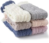 Chaussettes de sommeil populaires en polaire corail pour l'hiver, épaisses, chaudes et antidérapantes, un incontournable pour les sols de la maison