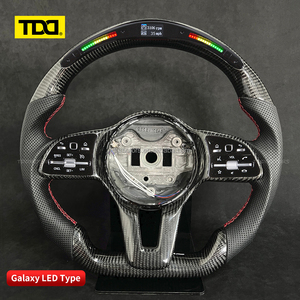 พวงมาลัยคาร์บอน TDD LED สำหรับรถเบนซ์ W213 W204 S500 S320 S300 E200 E300 E320 E350 E43 E63 E53 E500 Amg พวงมาลัยแบบมีไฟ LED - Product Image 3