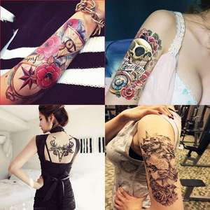 Vente en gros Tatouages temporaires grande taille imperméables au design tribal pour bras et jambes pour hommes Autocollants de tatouage de haute qualité - Product Image 6