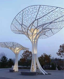 맞춤형 대형 생명나무 야외 조경 설치 - LED 조명과 생활화된 식물이 결합된 인공 나무 - Product Image 3