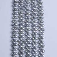 Usine en gros 6-8mm AA Grade perles de bouton en vrac d'eau douce couleur blanche naturelle pour la fabrication de bijoux