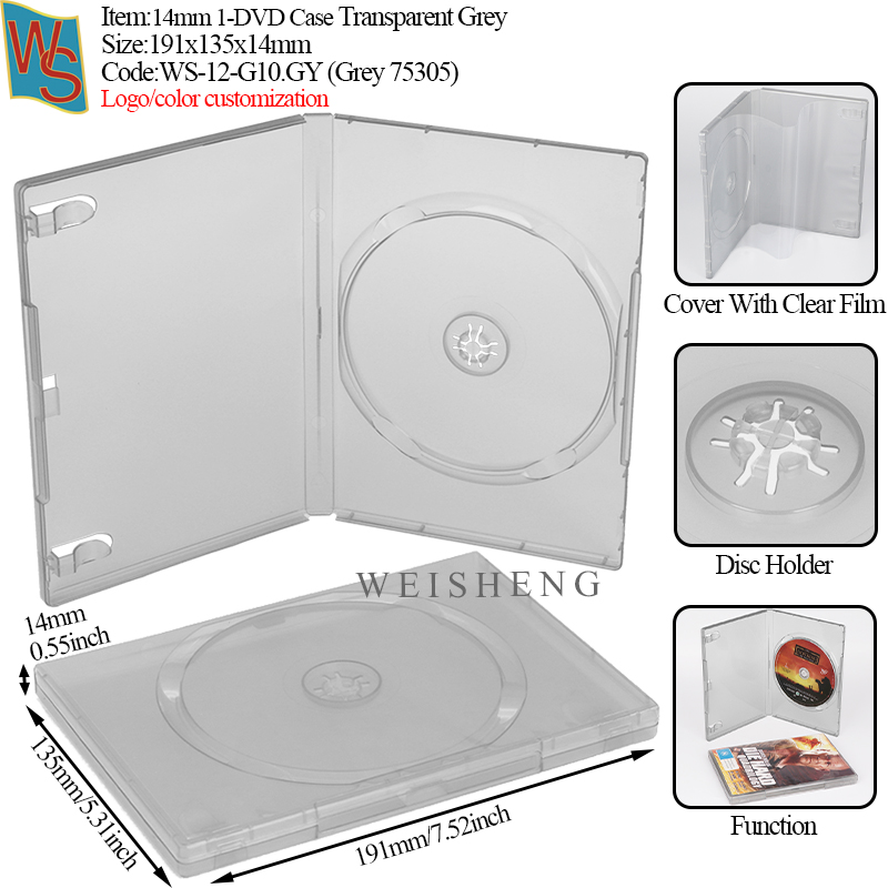 14mm 1-DVD Case G10A - Silver