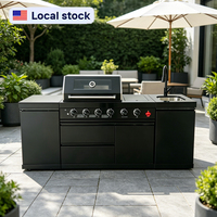 Livraison rapide en 7 jours aux États-Unis - Armoires de cuisine extérieures Youya en acier inoxydable 304, barbecue, cuisine mobile modulaire d'extérieur