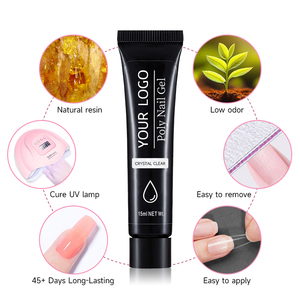 2025 Peach <span class=keywords><strong>Fuzz</strong></span> 15ml Hochwertige, einfach aufzutragen UV-Gel politur verlängerung Poly Nail Gel Gel Builder - Product Image 5