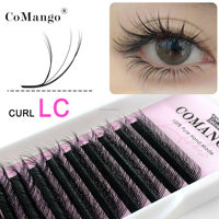 Cils 3D Fluffy Multi-Couches Stables LC/LD Camellia Extension de Cils Wispy Préfabriqués Volume Fans Cils Russes Faux Cils