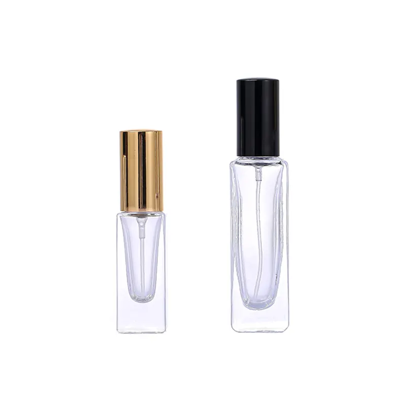 Wholesale Perfume Glass Bottle 3ml 4ml 5ml 6ml 10ml 15ml 20ml 30ml Clear Transparent Square Atomizer Fragrance Spray Bottle