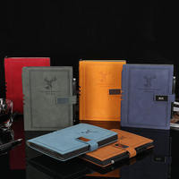 Coffret Cadeau Exquis avec Logo Personnalisé, Boucle à Stylo en Cuir PU, Agenda Personnalisé, Promotionnel, pour l'École et le Bureau, Vente en Gros de Carnets