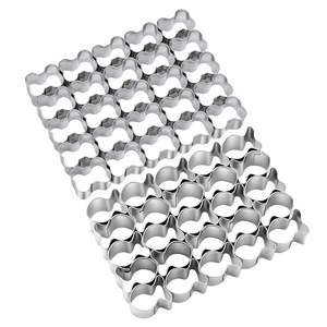 Lot de 25 emporte-pièces miniatures en acier inoxydable pour biscuits, emporte-pièces en forme d'os, tampons à pâtisserie faits main pour fondant - Product Image 5