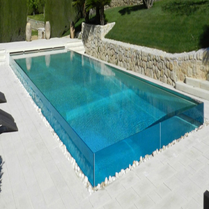Panel acrílico transparente grueso personalizado prefabricado certificado para piscina - Product Image 3