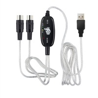 Câble MIDI USB 5 broches, convertisseur MIDI vers USB pour orgue électronique, piano numérique, piano à manivelle, édition audio de guitare