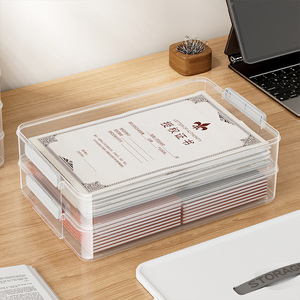 Documents A4 <strong>File</strong> Storage <strong>Box</strong> Portable Folder Student Materials test Paper Classification Organization Stationery and <strong>File</strong> <strong>Box</strong> - Product Image 4