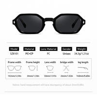 Nouvelles Lunettes de Soleil Personnalisées Anti-UV de Luxe Qualité Designer 2026 pour Femme Haut de Gamme CP Petites Lunettes Polygones