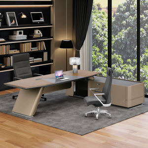 Bureau de direction en forme de L en bois moderne pour <span class=keywords><strong>Boos</strong></span> Office et Home Office - Product Image 5