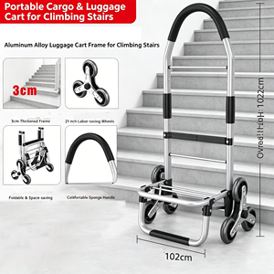 Chariot <span class=keywords><strong>de</strong></span> courses pliable en aluminium JieLai avec roues, idéal <span class=keywords><strong>pour</strong></span> la cuisine et le transport <span class=keywords><strong>de</strong></span> bagages – Nouvelle collection en promotion - Product Image 6