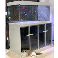 Grand aquarium rectangulaire intelligent à vendre - Le magasin présente des aquariums entièrement équipés en verre ultra-transparent.