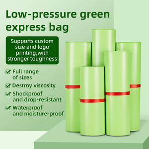 Bolsa de correo de baja presión de color verde claro RUIQI, bolsa de embalaje de polietileno, bolsa desechable Expre, bolsa de embalaje para tienda en línea - Product Image 1