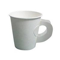 Gobelets de dégustation miniatures personnalisés avec logo, de 1 oz à 4 oz, avec poignée, gobelets en papier jetables pour échantillons de vin, thé, huile, gobelets anti-fuite pour portions