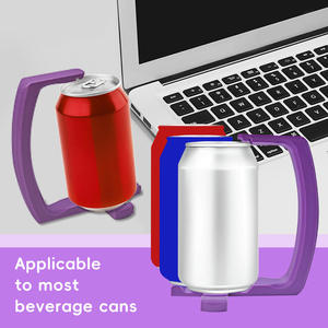 2025 New Portable Can Holder Handle Ergonomic Reusable Drink Holder Stable <b>Mini</b> Can <b>Bottle</b> Grip - Product Image 2