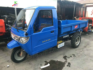 Rugged Heavy Duty Diesel Dump Tricycle 3 Wheel Motorized Trike for Construction Site Cargo <strong>Gravel</strong> Agricultural Hauling - Product Image 5