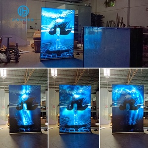 Boîtes lumineuses publicitaires, boîte lumineuse en tissu, boîte lumineuse dynamique double face, effets modifiables, personnalisation de la taille de l'écran du programme - Product Image 3