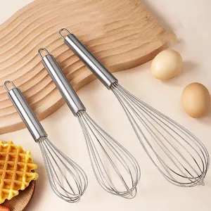 Stainless Steel Whisk Kitchen Supplies Manual Household Mini Egg Whisk Stick Machine Handheld Cream Whipper