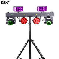 GEVV Projecteur DJ Portable 5-en-1 DMX Beam Butterfly Laser Strobe Par LED Moving Head avec Support