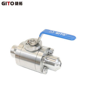 วาล์วบอลเชื่อมแรงดันสูงแบบแมนนวล 4500 ปอนด์ ผลิตจากเหล็กกล้าไร้สนิม 316L แบบสามชิ้น สำหรับน้ำ รองรับการปรับแต่งตามความต้องการของ OEM - Product Image 3