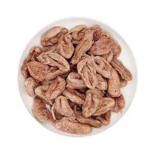 Hot Selling OEM Dog cat Food Factory wholesale Natural no addition Staple mate FD Chicken Heart Slices Pet Snack Dog cat Treats