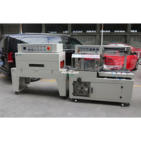 Machine de scellage et de rétraction électrique entièrement automatique en forme de L avec commande PLC pour l'emballage alimentaire, tunnel de rétraction thermique