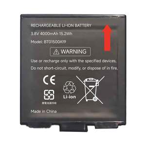 แบตเตอรี่ลิเธียมไอออนที่ใช้ร่วมกันได้ 4.35V 4000mAh BT01500A19 สำหรับเครื่องอ่านบาร์โค้ด Seuic AutoID 9 แบตเตอรี่ทดแทน - Product Image 1