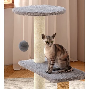 Grande Albero per Gatti Moderno e Lussuoso con Tiragraffi in Corda di Sisal per Gioco e Arrampicata dei Gattini - Product Image 3