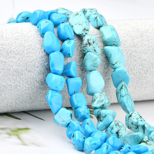 Blauw <span class=keywords><strong>Turquoise</strong></span> 10-15Mm Medium Size Gestabiliseerd <span class=keywords><strong>Turquoise</strong></span> Freeform Nugget Kralen Voor Diy Sieraden Armband Maken - Product Image 2