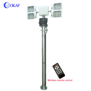 Torre de Iluminación LED para Vehículos de Bomberos de 7.5M, 4x200w, Alta Luminosidad, DC12V/DC24V, Mástil Telescópico Neumático - Product Image 5