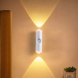 Lámpara Nocturna Magnética Inalámbrica Recargable por USB con Sensor de Movimiento, Lámpara LED para Gabinete, Sensor de Cuerpo Humano, <span class=keywords><strong>Luz</strong></span> para Escaleras, Lámparas de Pared - Product Image 3