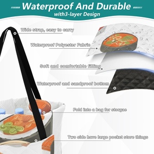 Hawaiian Custom Logo Food <b>Picnic</b> <b>Blankets</b> Foldable Hand Bag Washable Thickened Waterproof and Moisture-proof <b>Picnic</b> Mat - Product Image 3