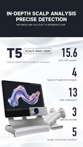 T5 AI Scalp Analyzer 50-200X Full HD Magnification 13 Indicators 4 Spectrum Hair Follicle Detection Salon-Use Beauty - Product Image 4
