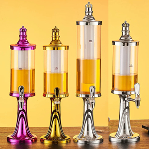 Distributeur vertical de bière et de boissons à <span class=keywords><strong>robinet</strong></span> unique <span class=keywords><strong>avec</strong></span> réservoir de stockage de liquide transparent, usage commercial - Product Image 5