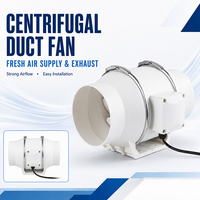 Ventilateur d'extraction robuste Bioté 100 mm (4 pouces) 35 W 2600 tr/min à haut débit d'air avec moteur AC certifié CE/ETL pour cuisine et toilettes