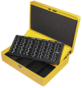 Boîte de <span class=keywords><strong>petite</strong></span> <span class=keywords><strong>caisse</strong></span> en acier avec 2 clés/plateau de changement amovible pour un stockage sécurisé parfait en noir 12" - Product Image 2