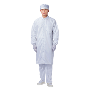 ملابس واقية من الأشعة الكهروستاتيكية مصنوعة من البوليستر وألياف الكربون مع شعار مطرز أو مطبوع بألوان متنوعة للصناعات الغذائية وغرف التنظيف قابلة للغسل وإعادة الاستخدام - Product Image 2