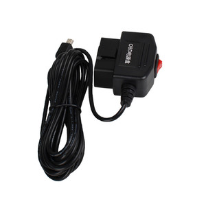 24 heures Mini <span class=keywords><strong>Mico</strong></span> Ports USB 5V 3A câble de Charge de voiture OBD cordon filaire 3.5 mètres avec interrupteur pour Dash Cam caméscope véhicule DVR - Product Image 6