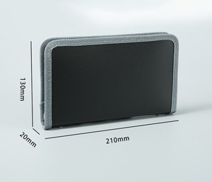 Mini Carpeta de acordeón A6, nuevo estilo, almacenamiento de billetes multicapa con cremallera recortada de arcoíris, material plástico - Product Image 2