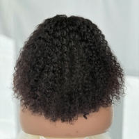 Perruques en cheveux humains bruts vietnamiens SDD, perruque frontale HD Lace, coupe courte bob, Afro Bomb Jerry Curly, sans colle